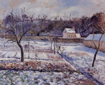 卡米耶 畢沙羅 L'Hermitage, Pontoise, Snow Effect 卡米耶 畢沙羅 L'Hermitage, Pontoise, Snow Effect